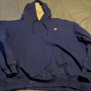 Champion Men's Navy Hoodie